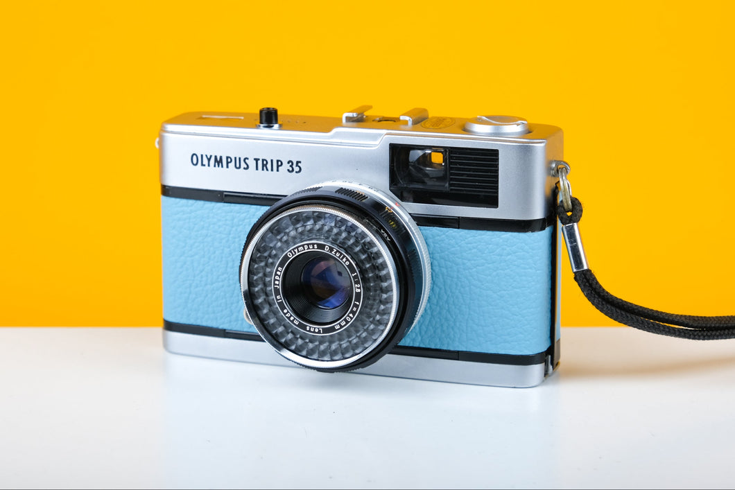 Olympus Trip 35 Baby Blue 35mm Film Camera Shop UK – Vintage
