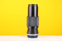 Load image into Gallery viewer, Olympus 100-200mm f/5 Auto-Zoom OM Mount Lens with Leather Case and Filter
