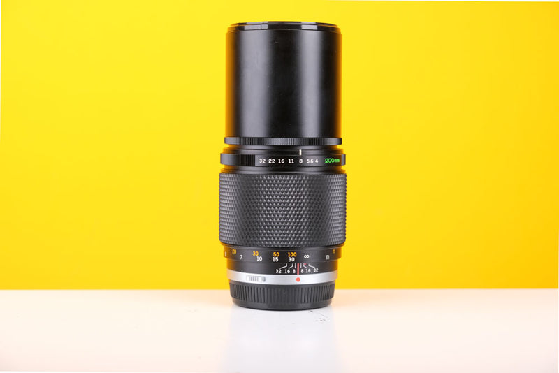 Olympus 200mm f/4 Auto-T OM Mount Lens