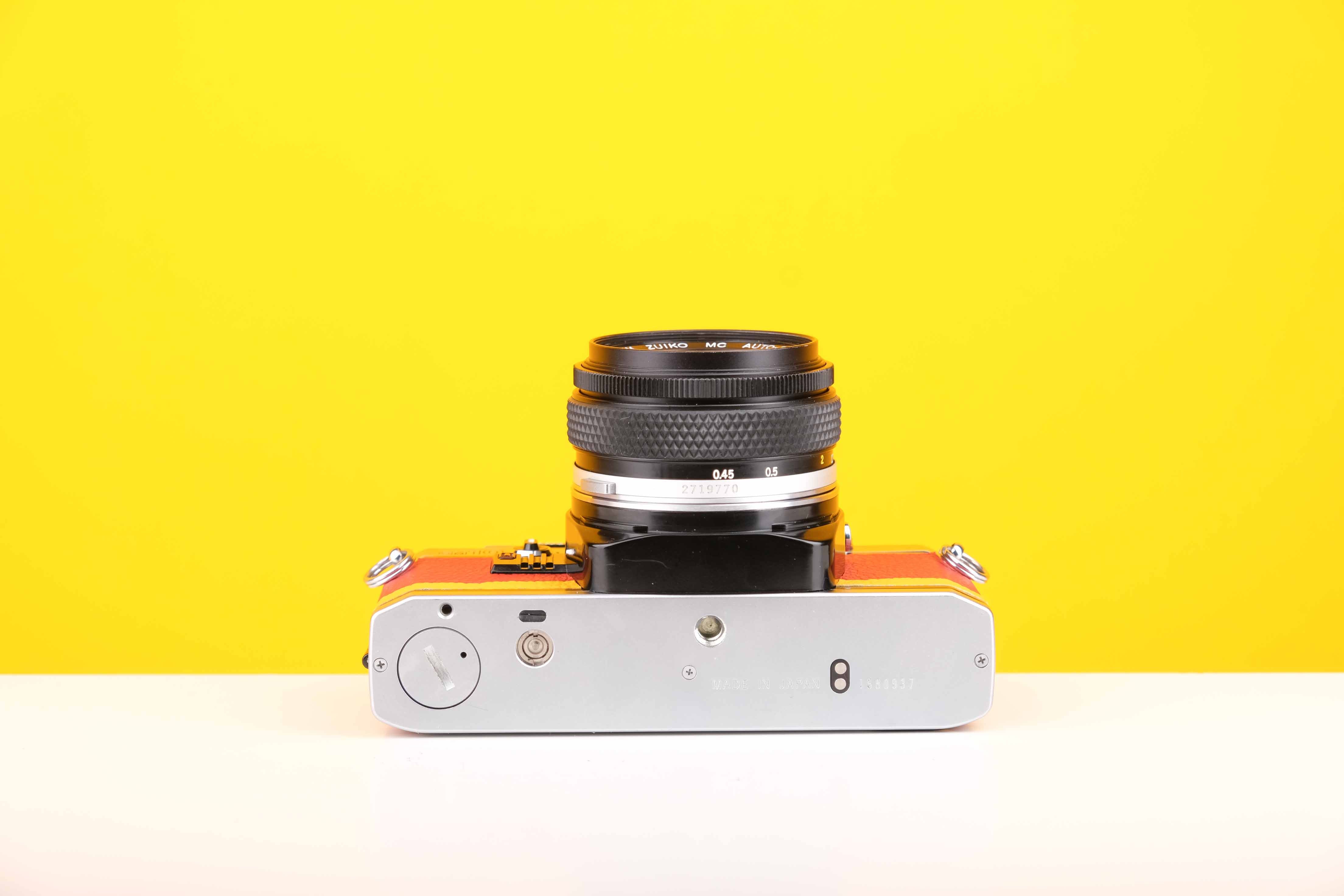 Olympus OM10 Slr Vintage 35mm Film Camera with Zuiko 50mm f1.8