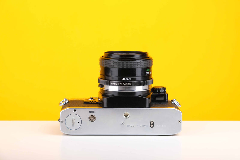 Olympus OM10 35mm Film Camera with Vivitar 28mm f2.8 MC Lens with Manual Adapter
