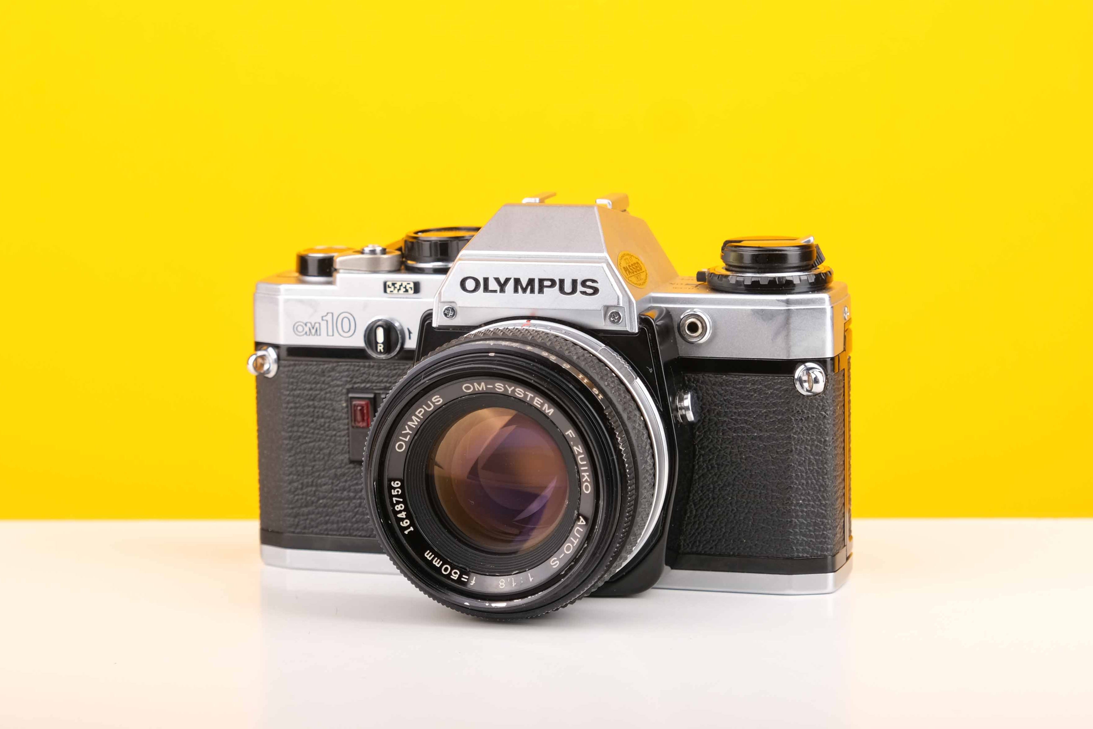 Olympus OM10 SLR 35mm Film Camera with Olympus Auto-S 50mm f/1.8
