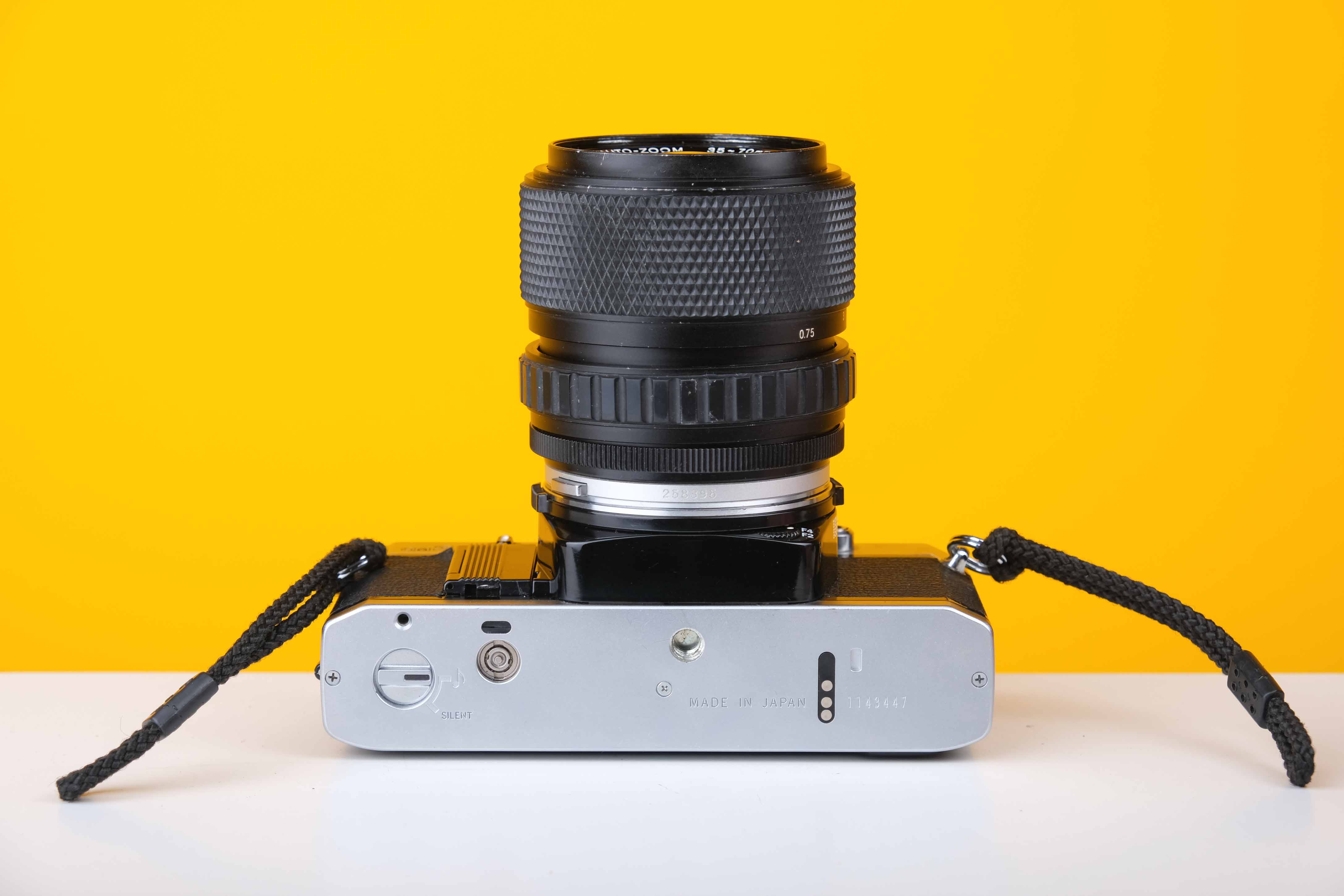 Olympus OM30 Vintage Slr 35mm Film Camera with Zuiko 35 - 70mm f4