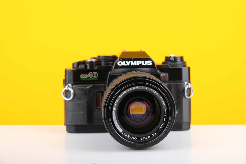 Olympus OM40 Program 35mm Film Camera with Olympus OM-System F.Zuiko MC Auto-Zoom 35-70mm f4 Lens