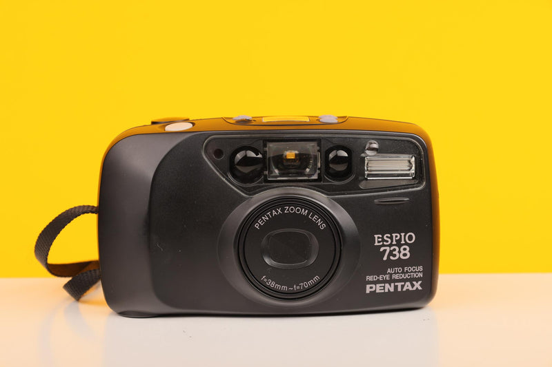 Pentax Espio 738 Black 35mm Point and Shoot Film Camera