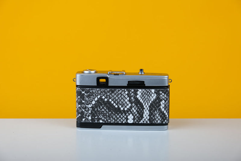 Olympus Trip 35 35mm Film Camera with New Faux Snake Design Leather Skin