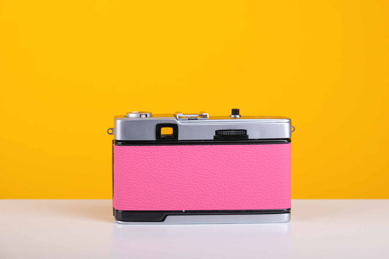 Olympus Trip 35 Vintage 35mm Film Camera with Zuiko 40mm f2.8 Lens with Customised Pink Skin