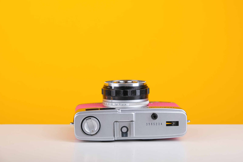 Olympus Trip 35 Vintage 35mm Film Camera with Zuiko 40mm f2.8 Lens with Customised Pink Skin