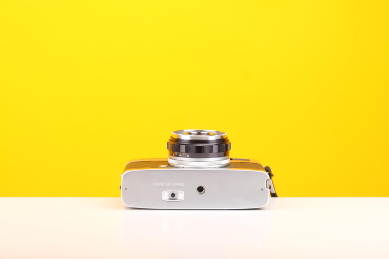 Olympus Trip 35 Vintage Film Camera With Dark Green Leather Skin