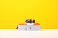 Load image into Gallery viewer, Olympus Trip 35 Vintage 35mm Film Camera in Red and Yellow Leather Skin
