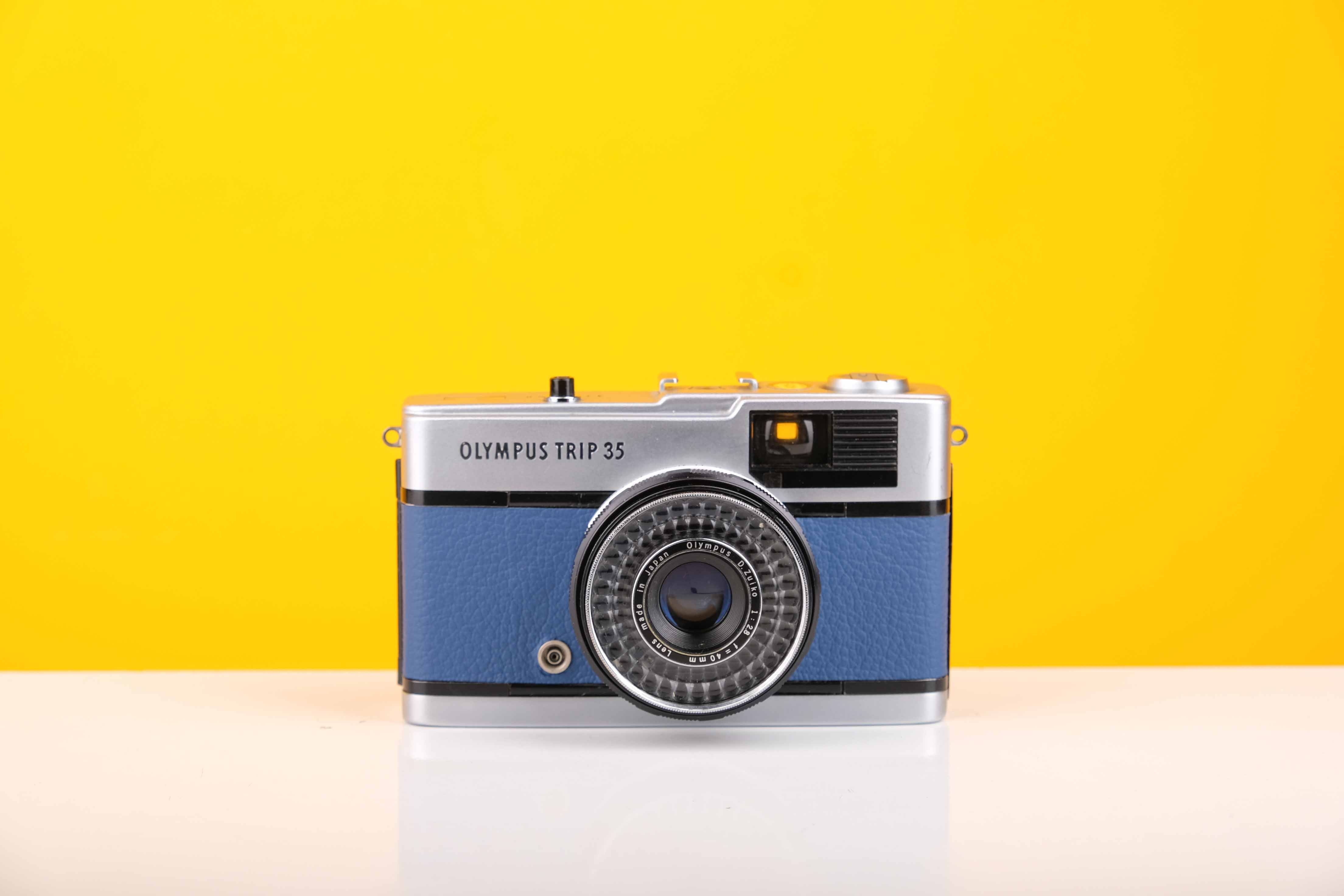 Olympus Trip 35 Blue 35mm Film Camera Shop UK | Zuiko f2.8