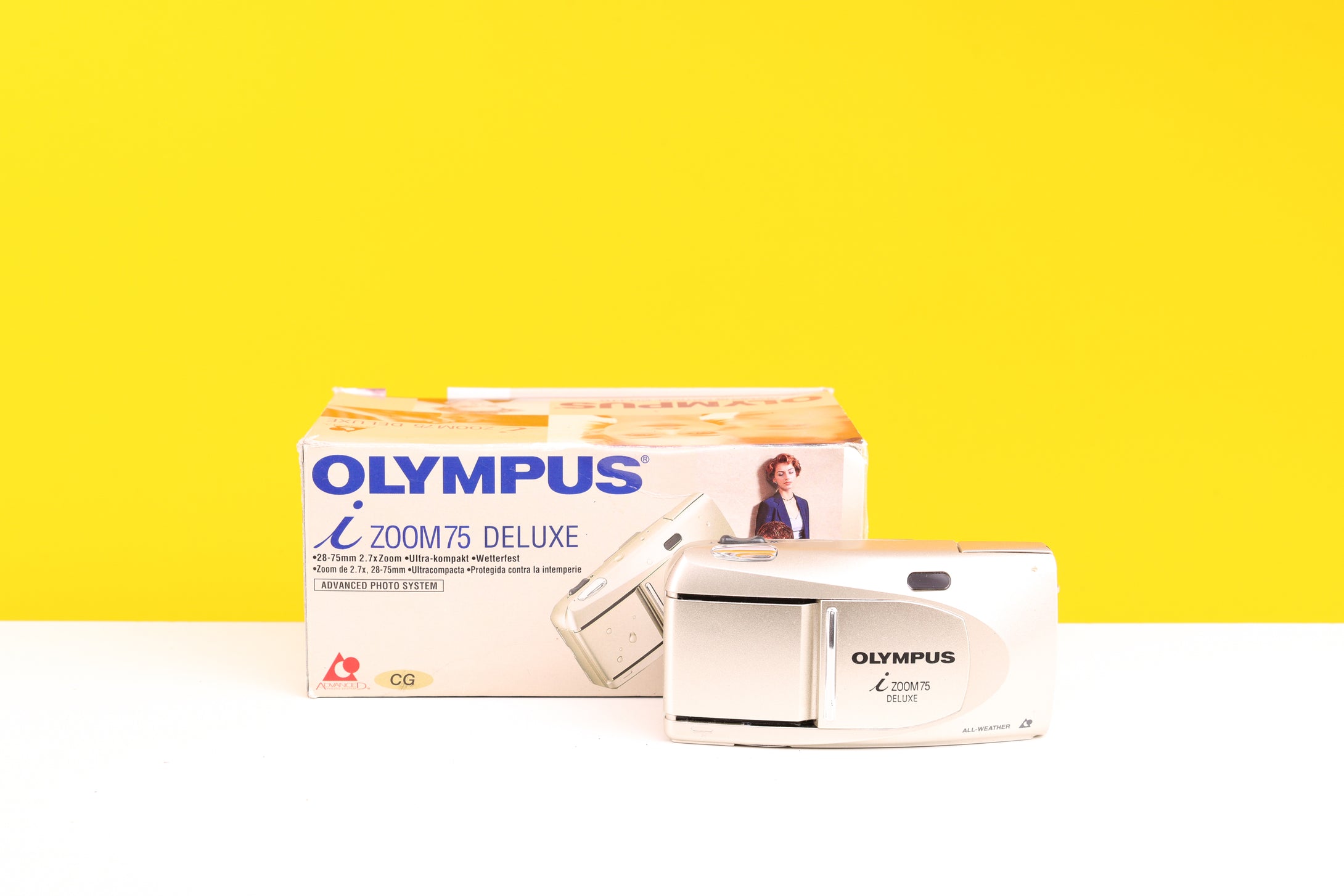 Olympus i Zoom 75 Deluxe APS Film Camera Boxed
