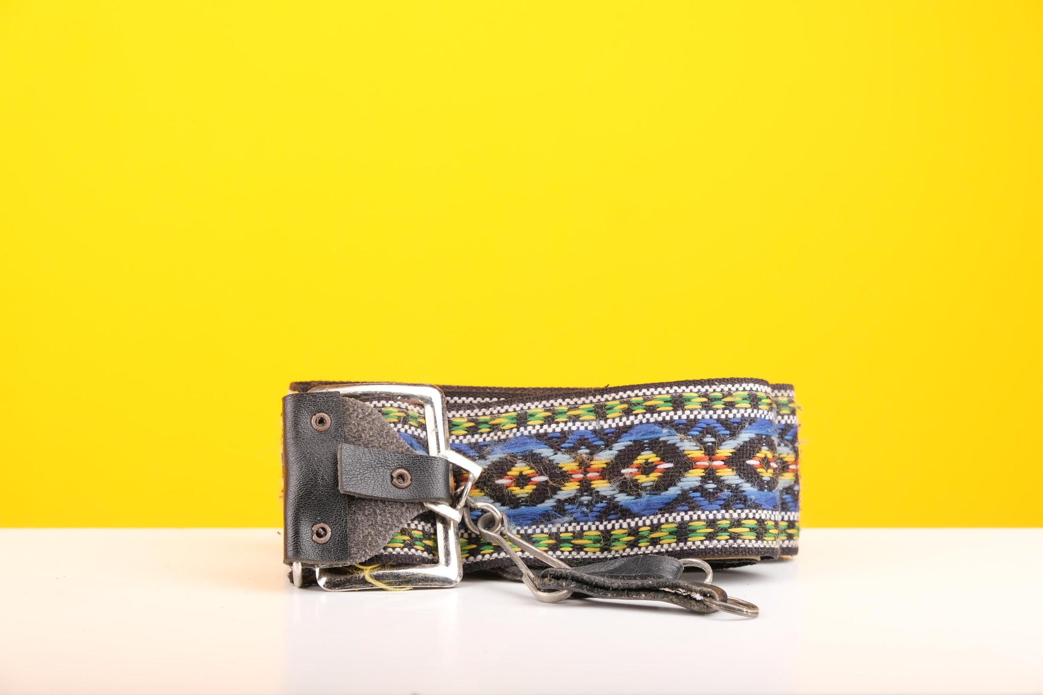 Vintage Pattern Camera Strap with Jaguar Pin Vintage Camera Hut