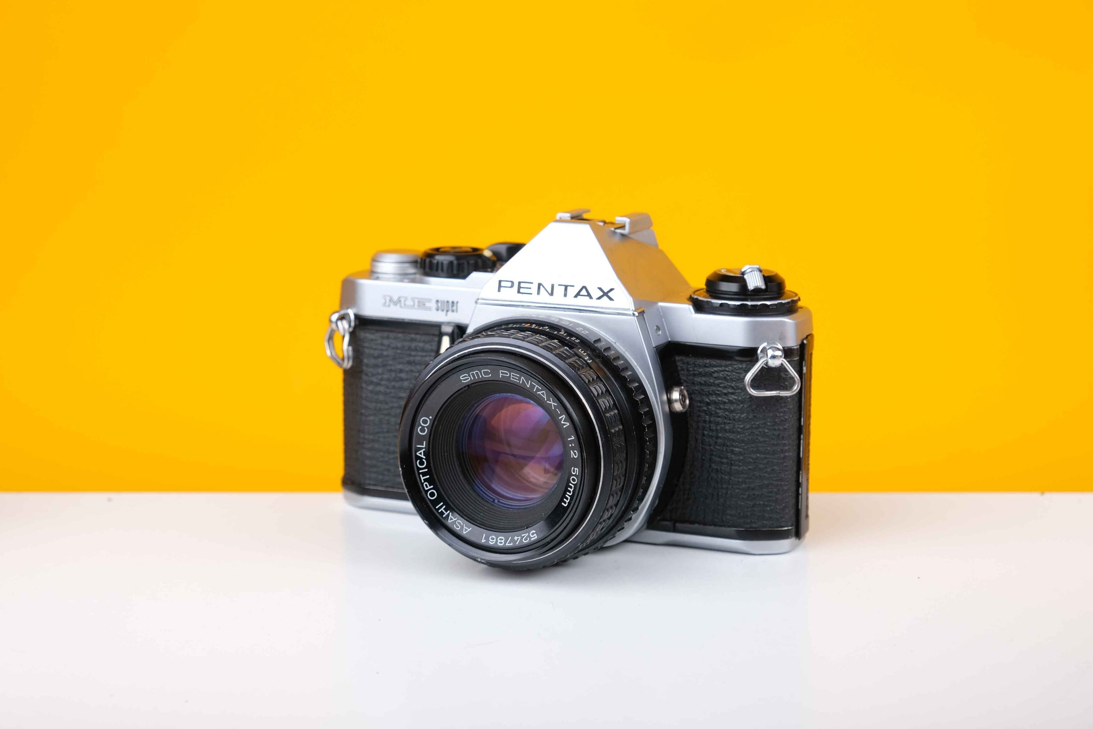 Pentax ME Super 35mm Film Camera with SMC Pentax-M 50mm f/2 Lens
