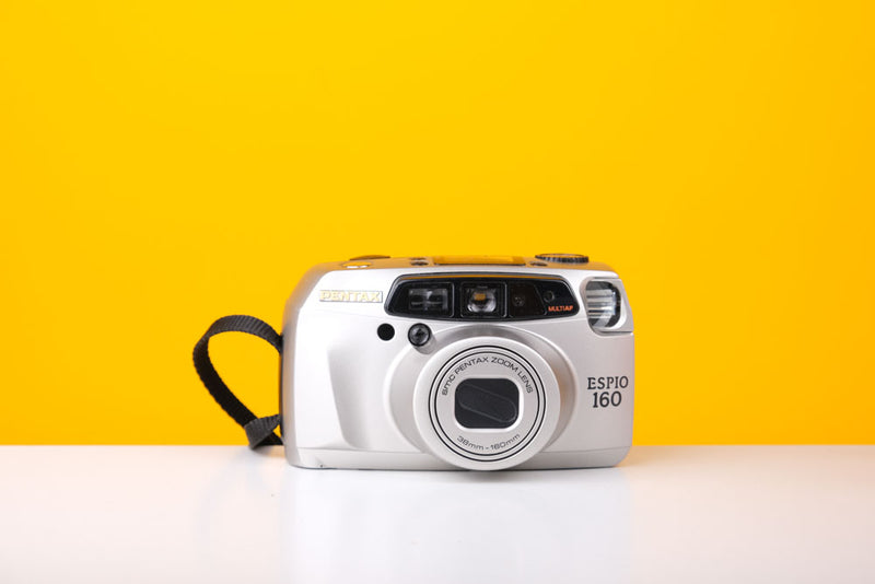 Pentax Espio 160 35mm Film Camera Point and Shoot Silver