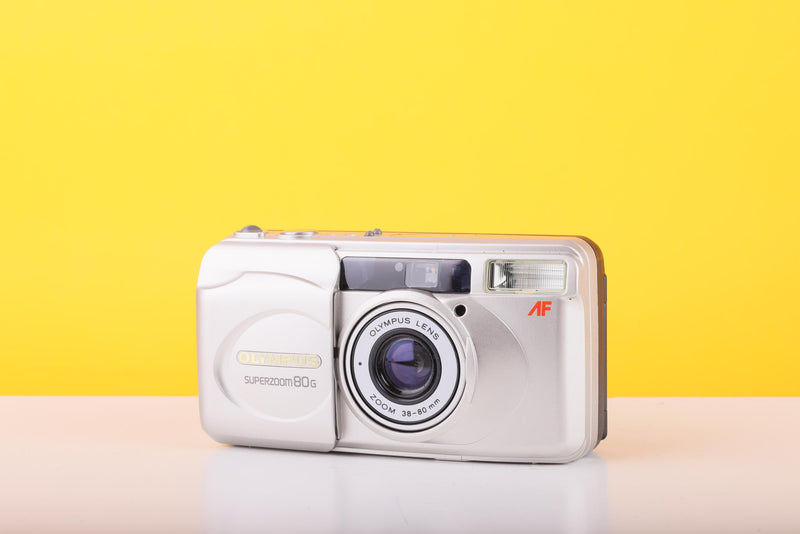 Olympus Superzoom 80G 35mm Point And Shoot Film Camera with 38–80mm Zoom Lens