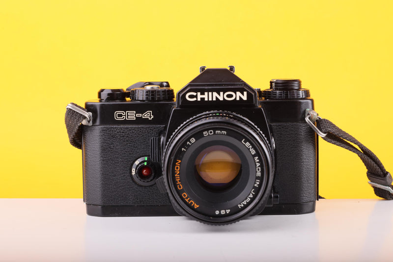 Chinon CE-4 35mm SLR Film Camera with Chinon 50mm f/1.9 Lens
