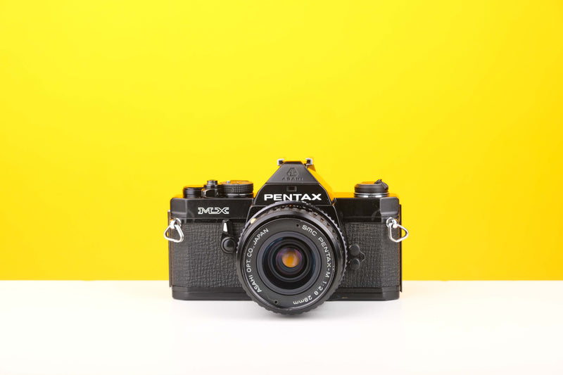 Pentax MX 35mm SLR Film Camera with SMC Pentax-M 28mm f2.8 Lens
