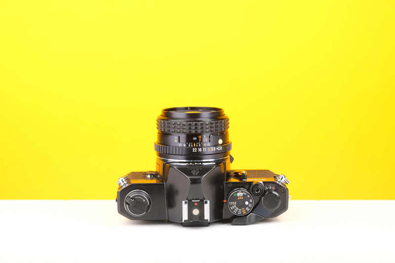 Pentax MX 35mm SLR Film Camera with SMC Pentax-M 28mm f2.8 Lens