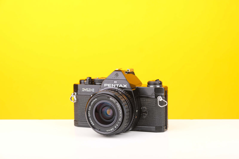 Pentax MX 35mm SLR Film Camera with SMC Pentax-M 28mm f2.8 Lens
