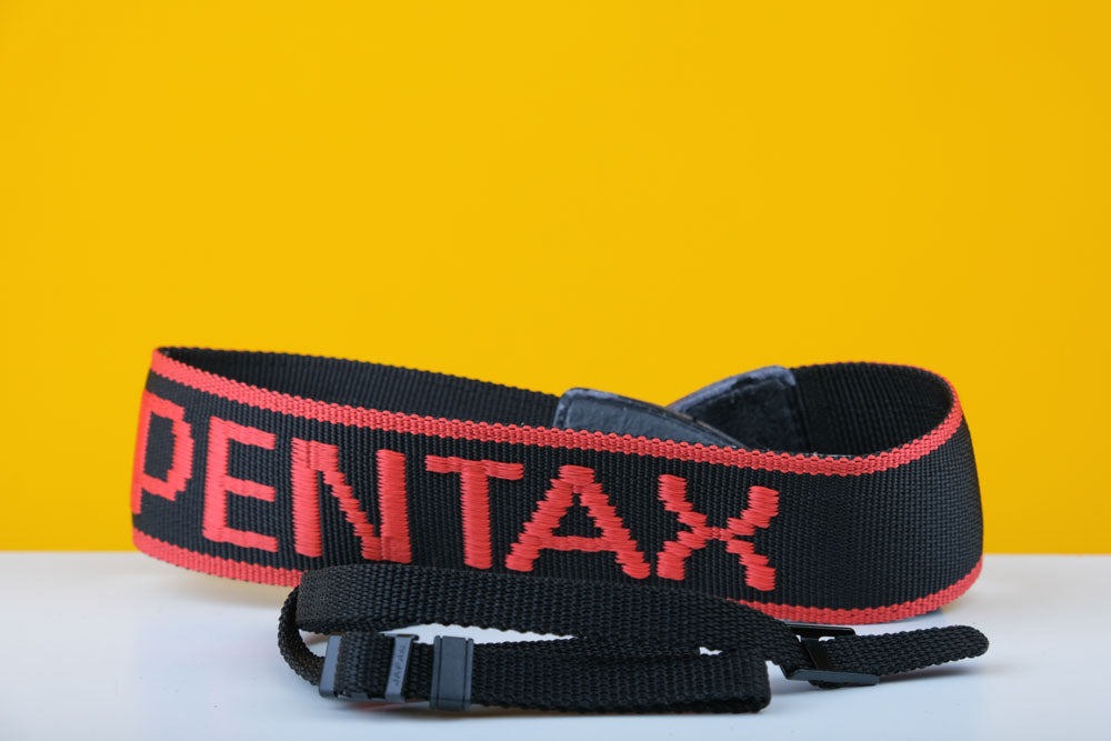 Pentax Camera Strap in Black and Red