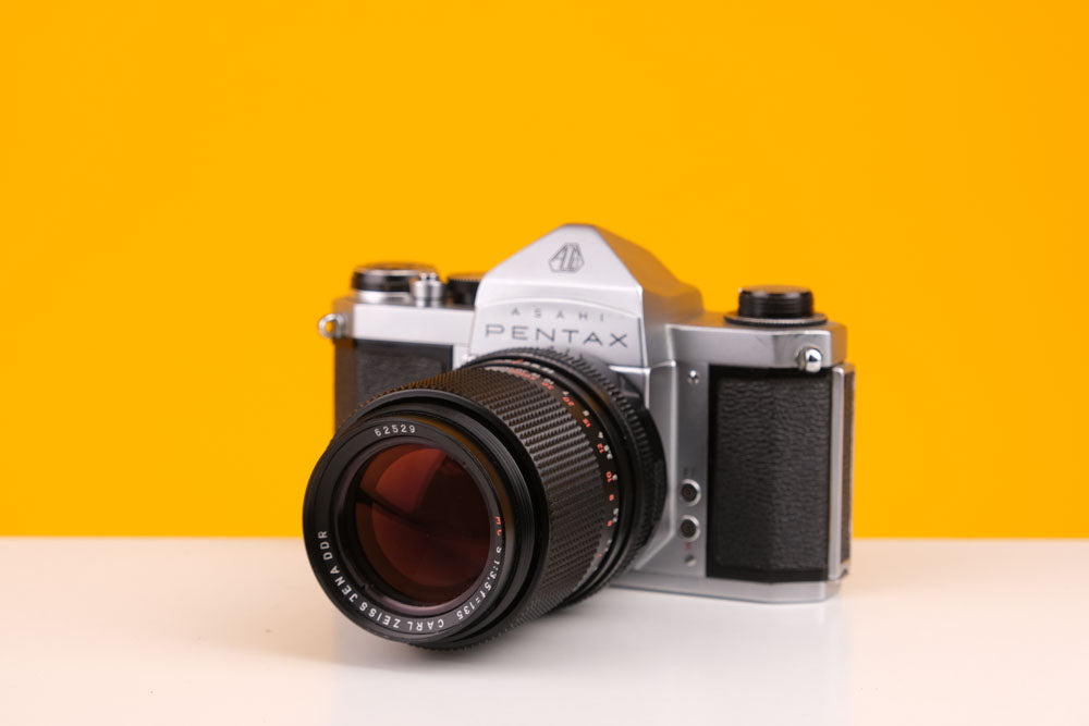 Pentax S1a 35mm Film Camera with Carl Zeiss 135mm f/3.5 Lens