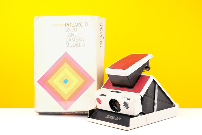 Polaroid SX-70 Land Camera Model 2 Instant Film Camera in Red Boxed