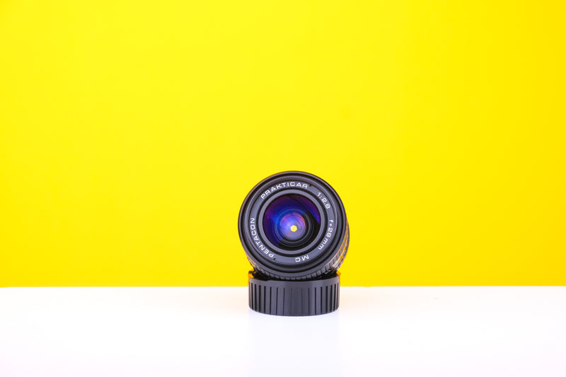 Prakticar Pentacon MC 28mm f2.8 Lens with Case and Boxed