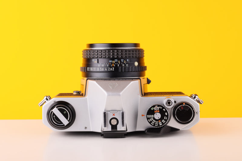 Pentax K1000 35mm Film Camera with Pentax 50mm f/2 Lens