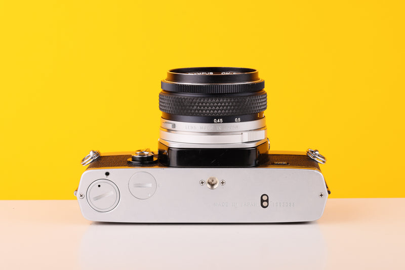 Olympus OM-1n 35mm SLR Film Camera with Zuiko 50mm f1.8 Lens