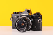 Load image into Gallery viewer, Olympus OM-2n MD Black 35mm Film Camera with Zuiko 28mm f/2.8 Lens
