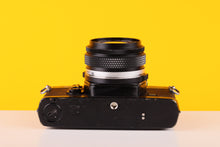Load image into Gallery viewer, Olympus OM-2n MD Black 35mm Film Camera with Zuiko 28mm f/2.8 Lens
