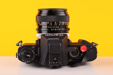 Load image into Gallery viewer, Canon F-1 35mm SLR Film Camera with Canon FD 50mm f1.4 Lens
