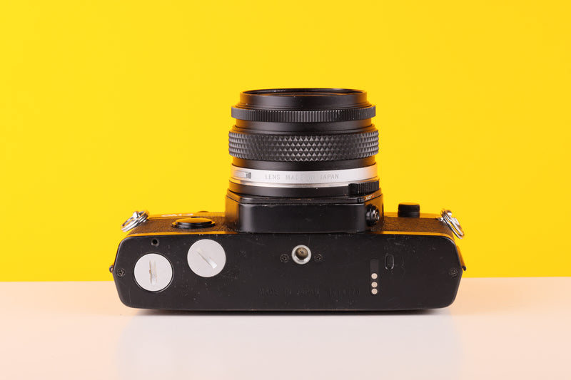 Olympus OM-2 Spot/Program 35mm Film Camera with Olympus 28mm f3.5 Prime Lens