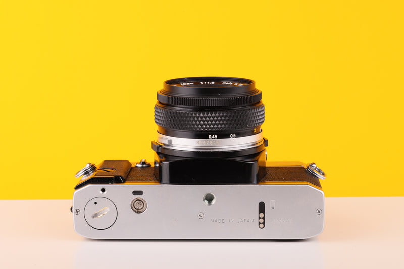 Olympus OM20 35mm SLR Film Camera with Zuiko 50mm f1.8 Lens