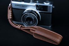 Load image into Gallery viewer, Vegan Brown Leather Camera Wrist Strap
