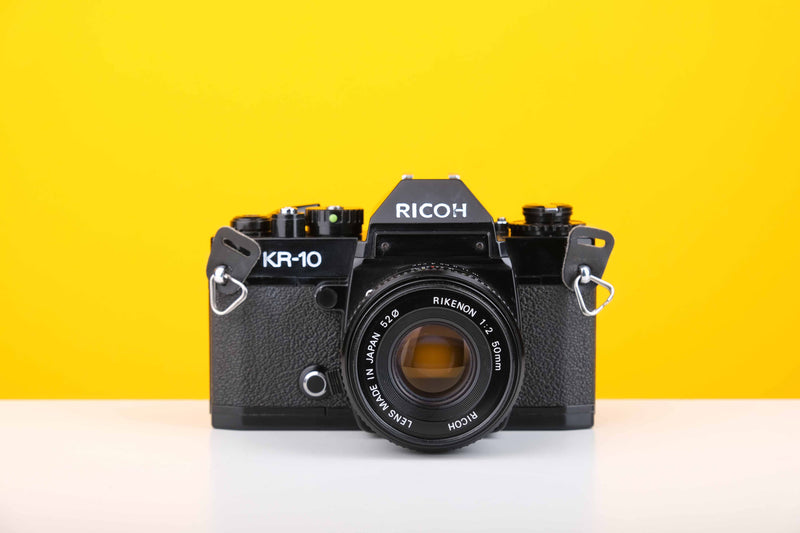 Ricoh KR-10 35mm SLR Film Camera with Ricoh Rikenon 50mm f2 Lens