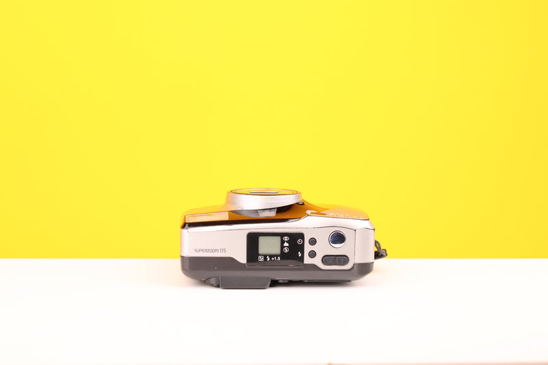 Olympus Superzoom 115 35mm Point and Shoot Film Camera