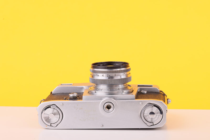 Kiev 4 Rangefinder 35mm Film Camera + Jupiter-8M 50mm f/2 Lens