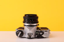 Load image into Gallery viewer, Pentax ME 35mm SLR Film Camera + Miranda 28mm f/2.8 Lens
