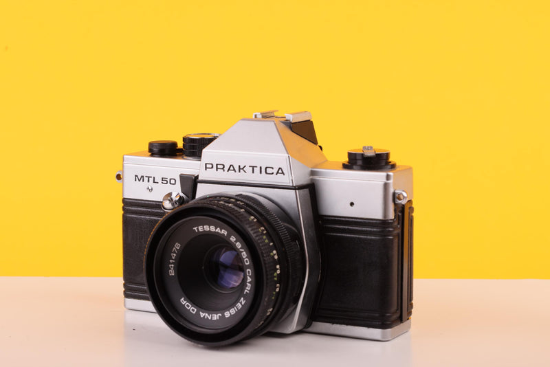 Praktica MTL 50 35mm SLR Film Camera with Carl Zeiss Jena Tessar 50mm f/2.8