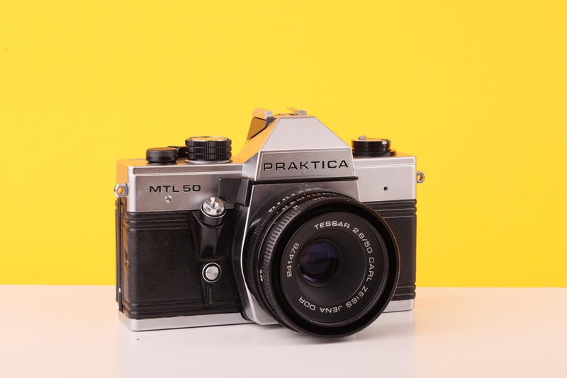 Praktica MTL 50 35mm SLR Film Camera with Carl Zeiss Jena Tessar 50mm f/2.8