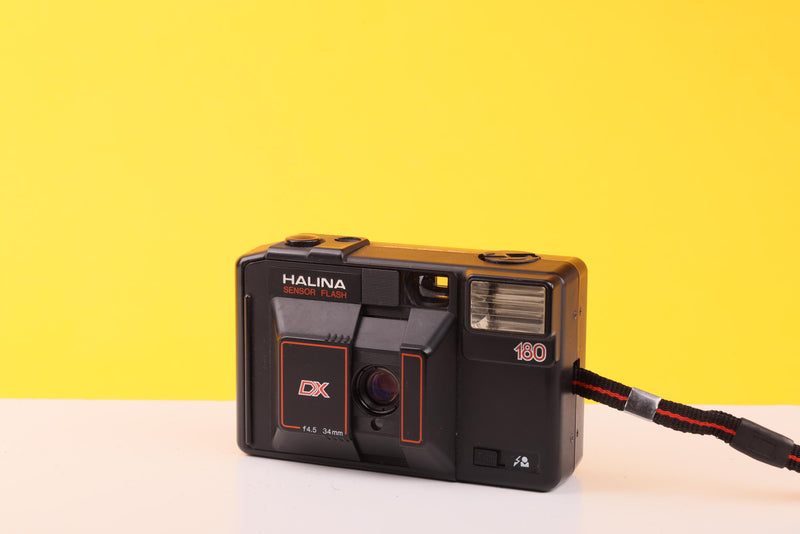 Halina 180 DX Sensor Flash 35mm Point And Shoot Film Camera