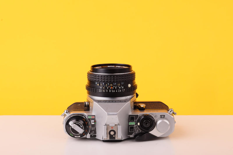 Pentax ME F 35mm SLR Film Camera + SMC Pentax-M 50mm f/1.7 Lens