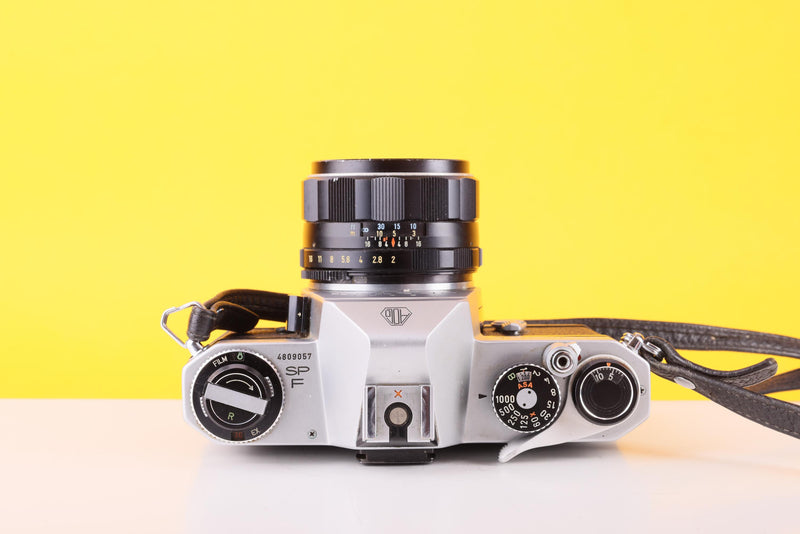 Asahi Pentax Spotmatic SP F 35mm SLR Film Camera with Super-Takumar 55mm f/2 Lens