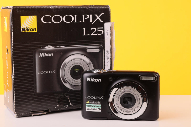 Nikon COOLPIX L25 10.1MP Digital Compact Camera - Boxed