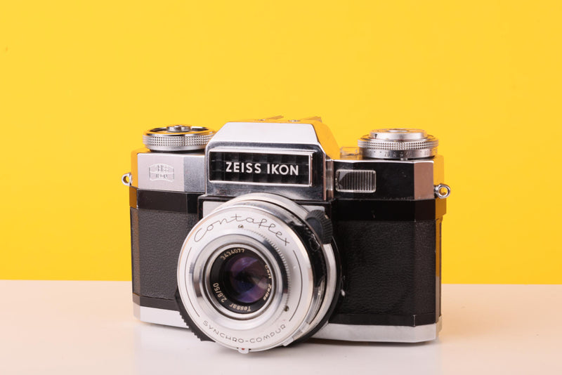 Zeiss Ikon Contaflex - Carl Zeiss Tessar 50mm f/2.8 35mm SLR Film Camera with case