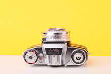 Load image into Gallery viewer, Zeiss Ikon Contaflex - Carl Zeiss Tessar 50mm f/2.8 35mm SLR Film Camera with case
