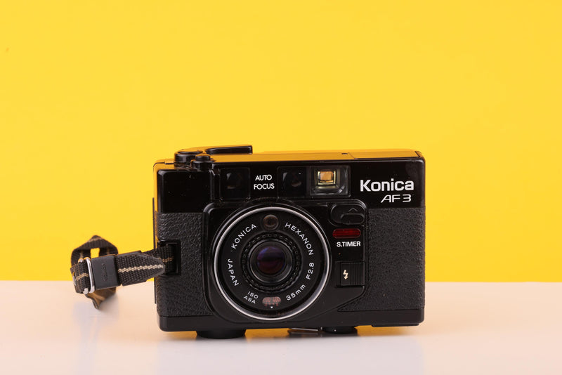 Konica AF3 35mm  Point And Shoot Film Camera Hexanon 35mm f/2.8