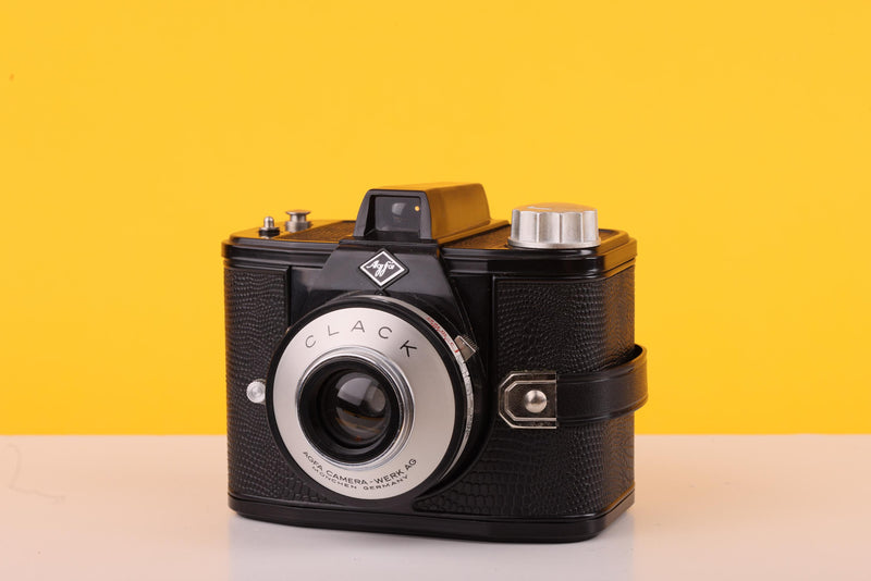 Agfa Clack Vintage 120 Medium Format Film Camera with Original Brown Case